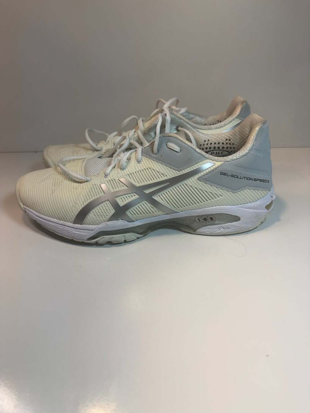 Asics Gel-Solution Speed 3 Tennis Shoes White Silver